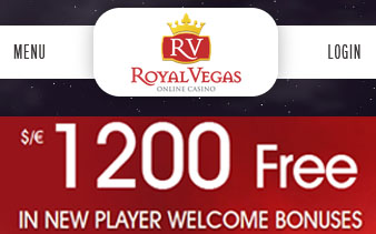 Royal Vegas Four-part Bonus €1,200