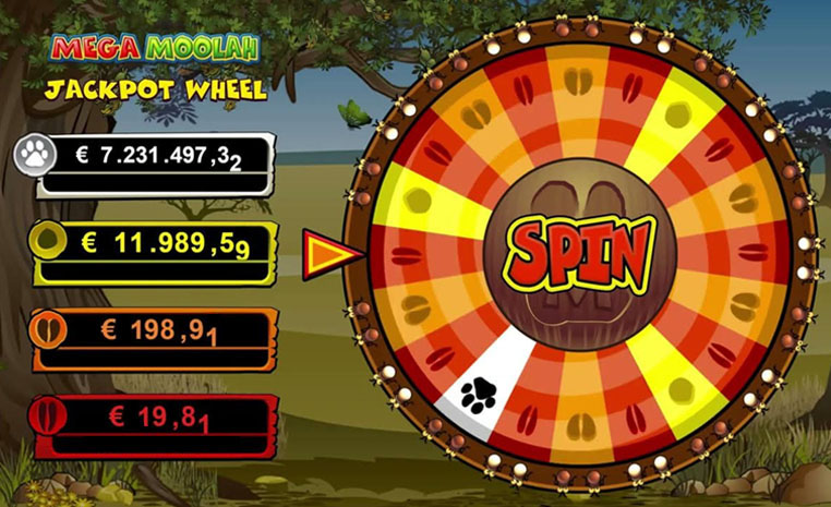 Mega Moolah Jackpot Bonus Wheel