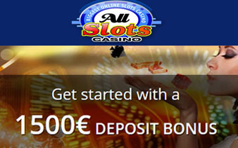 All Slots Three-part Bonus of €1,500