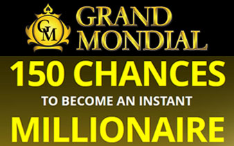 Grand Mondial 150 Spins for a €10 deposit